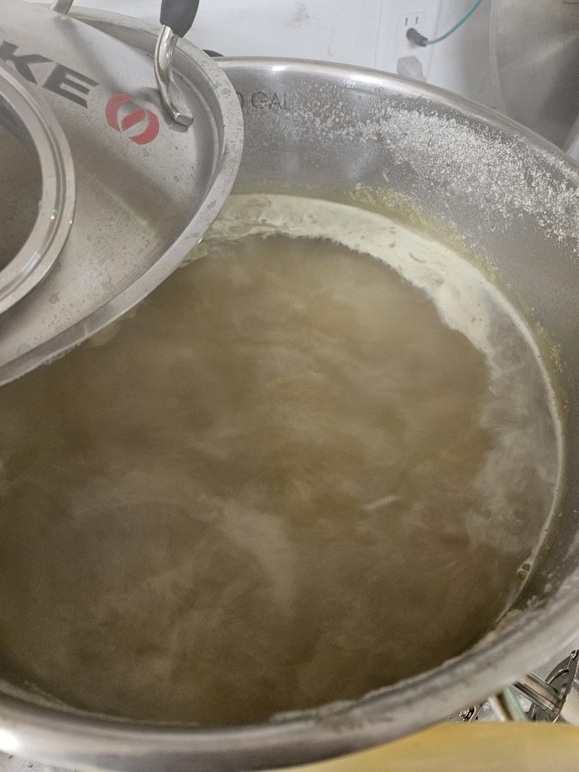 The brew kettle at work &mdash; Demolition Brewing Company, Laurie, Missouri
