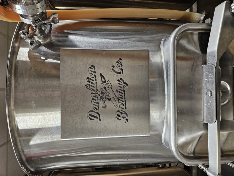 Demolition Brewing Co. on the tank &mdash; Demolition Brewing Company, Laurie, Missouri