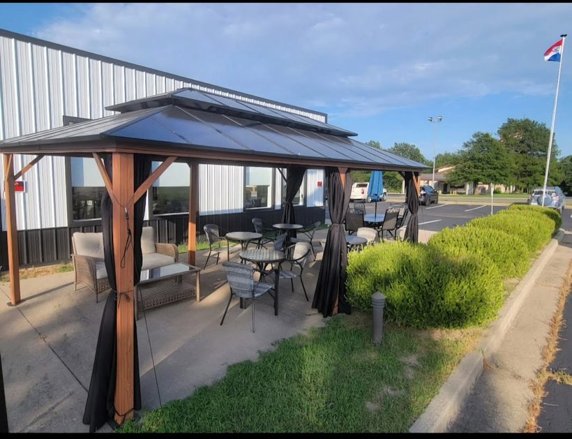 The covered patio &mdash; Demolition Brewing Company, Laurie, Missouri