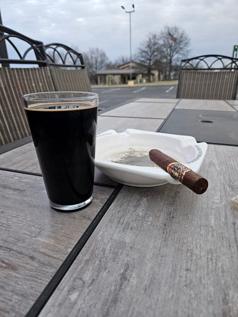 Cigar night on the patio &mdash; Demolition Brewing Company, Laurie, Missouri